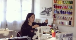 Nadia Yáñez: una grafitera con máquina de coser